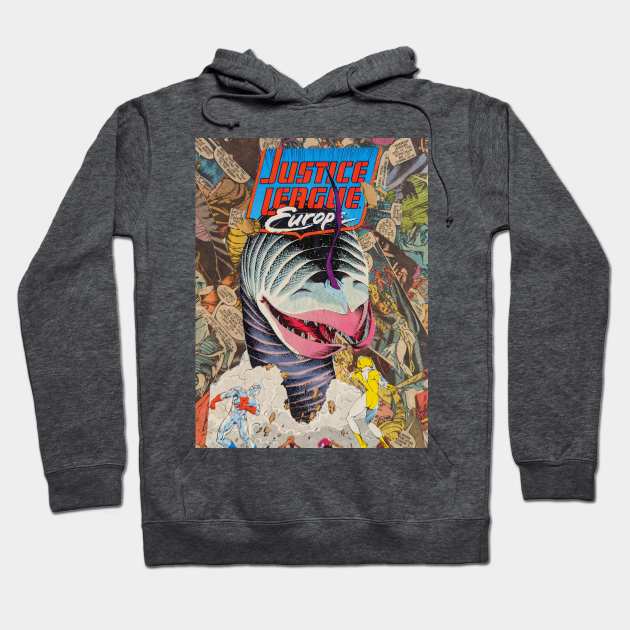 Justice League Europe (comic collage) Hoodie by HMUarts